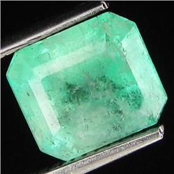 2.46ct Natural Colombian Emerald Cut Mint Green (GEM-29369)