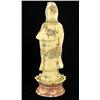 Image 2 : Chinese Handcarved Bone Kwan Yin on Lotus Base (CLB-700)