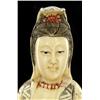 Image 3 : Chinese Handcarved Bone Kwan Yin on Lotus Base (CLB-700)