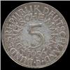 Image 2 : 1956D Germany 5 Mark Hi Grade RARE (COI-8221)