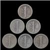 Image 2 : 1931P/D Mercury Dimes Better Grade Lot of 6 (COI-8463)