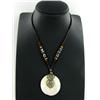 Image 2 : Tibet Shell Agate Bead Nickel Necklace (JEW-3173)
