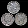 1929P/D/S Mercury Dimes Hi Grade Set of 3 (COI-8469)