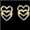 1.40ctw 10k Gold Heart Earrings (JEW-2931)
