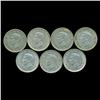 1941 Britian 3p Silver XF/AU 7pcs (COI-8820)