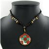 Image 1 : Tibet Shell Agate Bead Choker Necklace (JEW-3199)