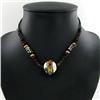 Image 1 : Tibet Shell Agate Bead Choker Necklace (JEW-3194)