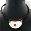 Image 2 : Tibet Shell Agate Bead Nickel Necklace (JEW-3279)