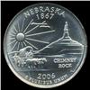 Image 2 : 2006D Nebraska GEM 25c NGC MS68 SMS (COI-9657)