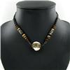 Image 1 : Tibet Shell Agate Bead Choker Necklace (JEW-3196)