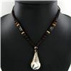 Image 2 : Tibet Shell Agate Bead Nickel Necklace (JEW-3265)