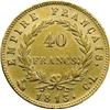 Image 2 : Genova  Napoleone I (1804-1814) 40 franchi 1813, testa laureata.