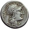 Image 1 : M. Caecilius Q.f. Q.n. Metellus. Denario, 127 a.C.