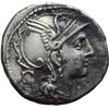 Image 1 : T. Manlius Mancinus, Appius Claudius Pulcher e Q. Urbinius Denario, 111-110 a.C.