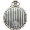 Image 2 : Orologio da tasca in argento a carica manuale con cassa incisa, funzionante.