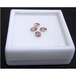 Four Malaya Garnet Loose Gemstones