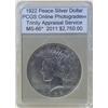 Image 1 : 1922 Peace Dollar Mint Errors PCGS MS66 w/Appraisal