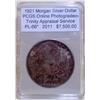Image 1 : 1921 Morgan Silver Dollar PCGS PL-66 w/Appraisal