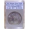 Image 1 : 1921 Morgan Dollar PCGS PL-66 scratch w/Appraisal