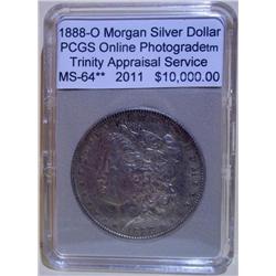 1888-O Morgan Dollar *Error*PCGS MS-64 w/Appraisal