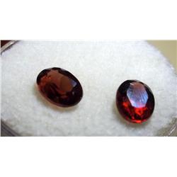 Lot-2 Oval Cut Garnet Loose Gemstones