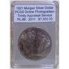 Image 1 : 1921 Morgan Silver Dollar PCGS PL-66 w/Appraisal