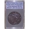 Image 1 : 1922-S Peace Dollar "VAM" PCGS MS-61w/Appraisal