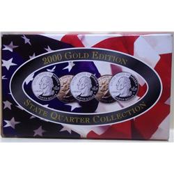 2000 Gold State Quarter Collection  w/ C.O.A
