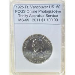 Fort Vancouver Centennial PCGS MS-65 w/Appraisal
