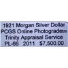 Image 2 : 1921Morgan Silver Dollar PCGS PL-66 w/Appraisal