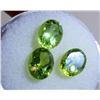 Image 1 : Lot- 3 Oval Cut Peridot Loose Gemstones