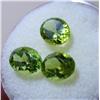 Image 2 : Lot- 3 Oval Cut Peridot Loose Gemstones