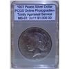 Image 1 : 1922 Peace Dollar "VAM" PCGS MS-61 w/Appraisal