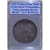 Image 1 : 1922-D Peace Dollar *Error* PCGS MS-66 w/Appraisal
