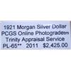 Image 2 : 1921 Morgan Dollar *VAM* PCGS PL-65 w/Appraisal