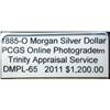 Image 3 : 1885-O Morgan Silver Dollar PCGS DMPL-65 w/App