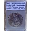 Image 1 : 1904-O Morgan Dollar PCGS DMPL-67 w/Appraisal