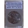 Image 1 : 1924 Peace Silver Dollar PCGS MS-66 w/Appraisal