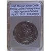 Image 1 : 1896 Morgan Silver Dollar PCGS PL-67 w/Appraisal
