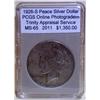 Image 1 : 1926-S Peace Silver Dollar PCGS MS-66 w/Appraisal