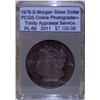 Image 1 : 1878-S Morgan Silver Dollar PCGS PL-66 w/Appraisal