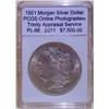 Image 1 : 1921 Morgan Silver Dollar PCGS PL-66 w/Appraisal
