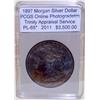 Image 1 : 1897 Morgan Dollar PCGS PL-65 w/App Full Rainbow