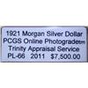 Image 2 : 1921 Morgan Silver Dollar PCGS PL-66 w/Appraisal
