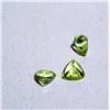 Image 2 : Lot-3 Trilliant Cut Peridot Loose Gemstones