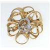Image 4 : Dimodolo 18k 2-toned Gold Diamond Pin.