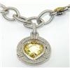 Image 2 : Judith Ripka 18K Gold / Silver, Citrine Bracelet