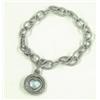 Image 3 : Judith Ripka 18K Gold/Silver, Blue Quartz Bracelet