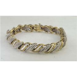14K Yellow Gold Diamond Bracelet