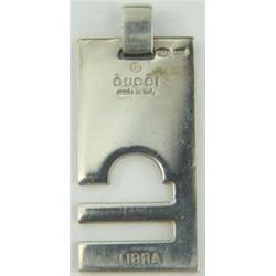 Gucci Silver Libra Zodiac Sign Pendant